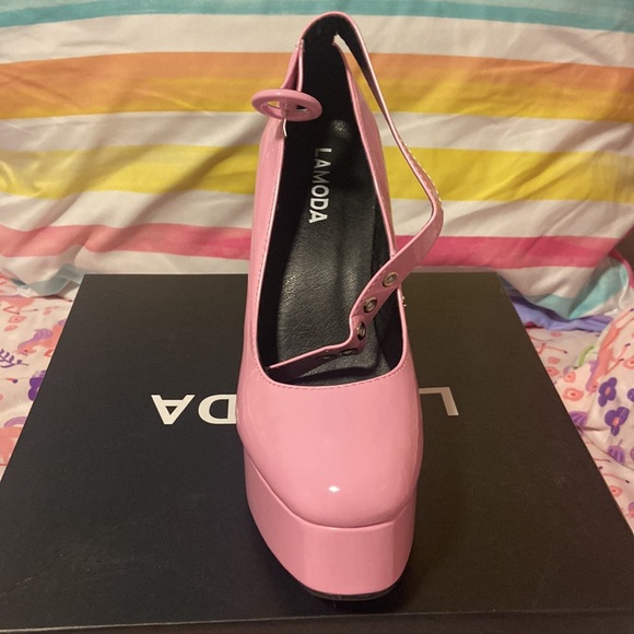 Pink Platform Heels - Picture 2 of 5